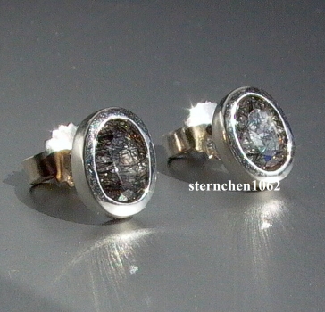 Preview: Ohrringe * Ohrstecker * 925 Silber * Turmalin Quarz *