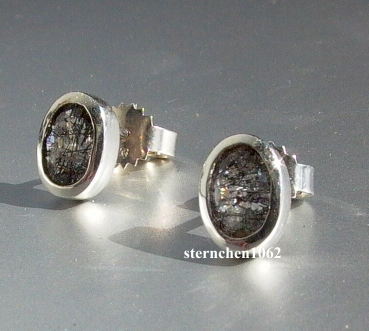Preview: Ohrringe * Ohrstecker * 925 Silber * Turmalin Quarz *