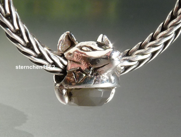 Trollbeads * Wahrer Instinkt - Wolf mit grauem Mondstein * 01