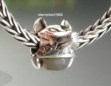 Preview: Trollbeads * Wahrer Instinkt - Wolf mit grauem Mondstein * 01