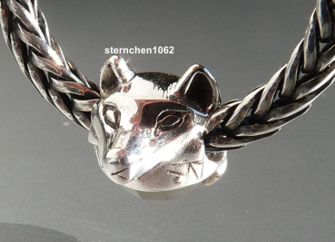 Preview: Trollbeads * Wahrer Instinkt - Wolf mit grauem Mondstein * 02
