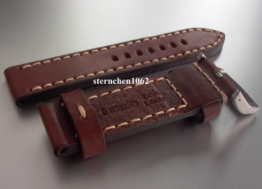 Barington * Leather watch strap * Aeronautica * dark brown * 22 mm