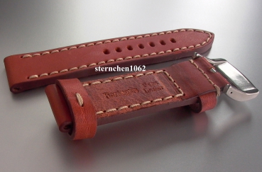 Preview: Barington * Lederband für Uhren * Uhrenarmband * Aeronautica * natur * 24 mm