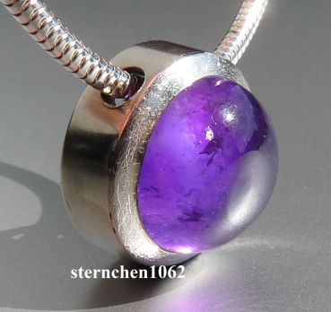 Preview: Einzelstück * Halskette * mit Amethyst Anhänger * 925 Silber *