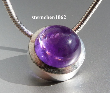 Preview: Einzelstück * Halskette * mit Amethyst Anhänger * 925 Silber *