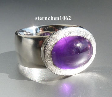Unique * Ring * 925 Silver * Amethyst