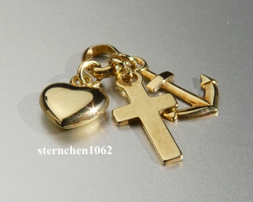 Preview: Anhänger * Glaube, Liebe und Hoffnung * 333 Gold