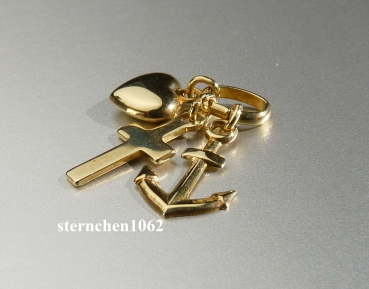 Preview: Anhänger * Glaube, Liebe und Hoffnung * 333 Gold