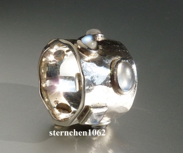 Preview: Einzelstück * Ring * 925 Silber * Mondstein
