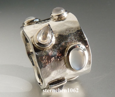 Preview: Einzelstück * Ring * 925 Silber * Mondstein