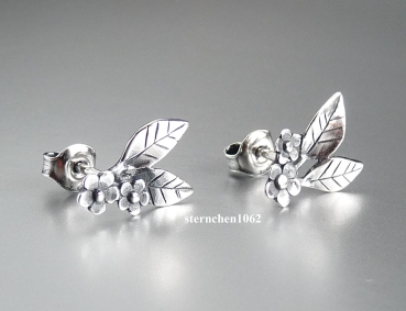 Trollbeads * Anmutige Blume Ohrstecker *