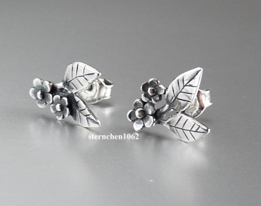 Trollbeads * Anmutige Blume Ohrstecker *