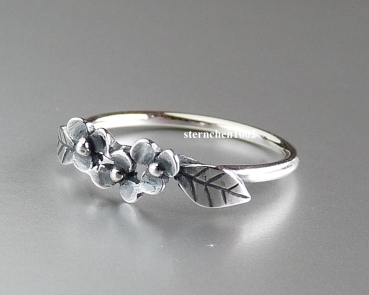 Preview: Trollbeads * Anmutige Blume Ring * Größe 49 - 60 *