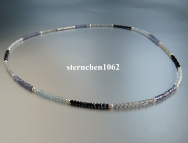 Gemstone Necklaces * Aquamarine * Moonstone * Sapphire * Lolit * Freshwater pearls * Stainless steel