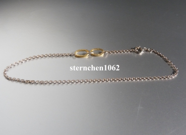 Anklets * 925 Silver * gold plated * 25 cm