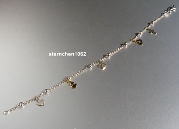 Preview: Bracelet * 925 silver * Gold-plated * Heart * Cross * Anchor * Angel