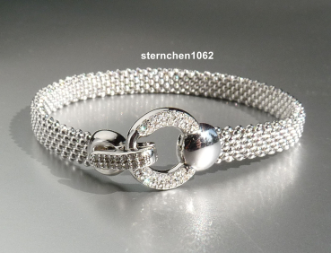 Armband * 925 Silber * rhodiniert * Zirkonia