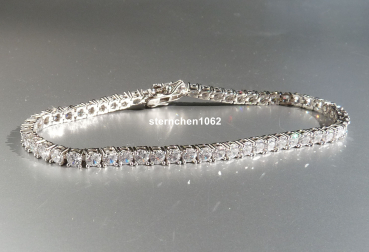 Preview: Bracelet * 925 silver * rhodium-plated * zirconia