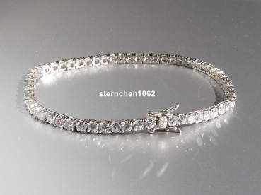 Preview: Bracelet * 925 silver * rhodium-plated * zirconia