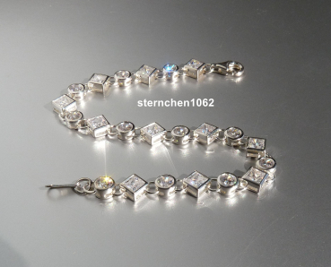 Preview: Bracelet * 925 silver * rhodium-plated * zirconia