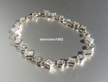 Preview: Bracelet * 925 silver * rhodium-plated * zirconia