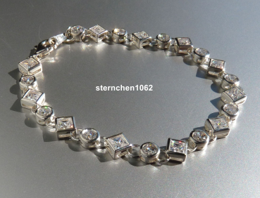 Preview: Bracelet * 925 silver * rhodium-plated * zirconia