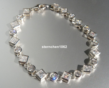 Armband * 925 Silber * rhodiniert * Zirkonia