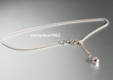 Preview: Fußkette * 925 Silber * Zirkonia * 25 cm