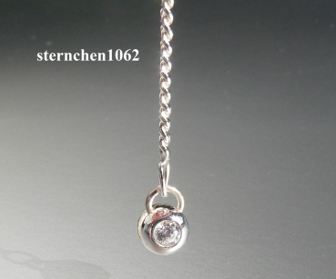 Preview: Fußkette * 925 Silber * Zirkonia * 25 cm