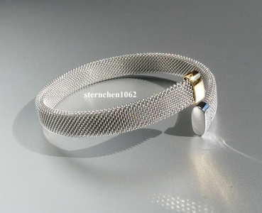 Preview: Armreif * Armspange * 925 Silber * vergoldet * Edelstahl * Zirkonia