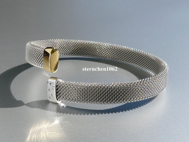 Preview: Armreif * Armspange * 925 Silber * vergoldet * Edelstahl * Zirkonia