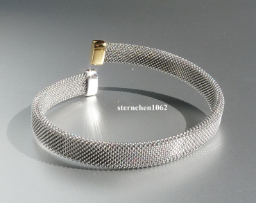 Preview: Armreif * Armspange * 925 Silber * vergoldet * Edelstahl * Zirkonia