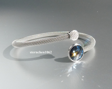 Preview: Armreif * Armspange * 925 Silber * Edelstahl * Kristall Stein * Zirkonia