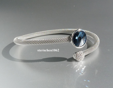 Preview: Armreif * Armspange * 925 Silber * Edelstahl * Kristall Stein * Zirkonia