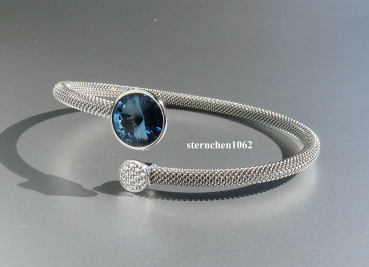 Preview: Armreif * Armspange * 925 Silber * Edelstahl * Kristall Stein * Zirkonia