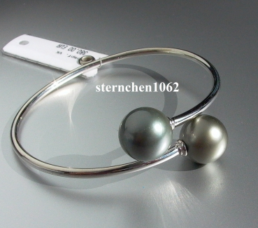 Ausgefallener Armreif * 925 Silber * Tahiti - Perlen