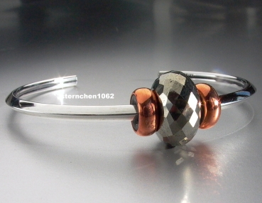 Preview: Trollbeads * Armspange Herz * Größe M * Weihnachten 2018