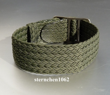 Preview: Eulit * Perlon * Durchzugsband Uhrenarmband * Atlantic * Army-grün * 22 mm