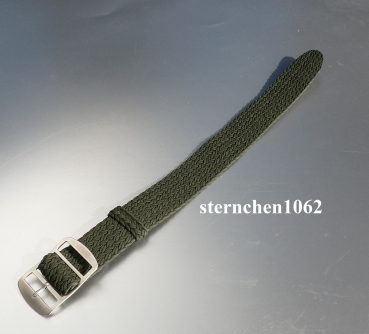 Preview: Eulit * Perlon * Durchzugsband Uhrenarmband * Atlantic * Army-grün * 20 mm