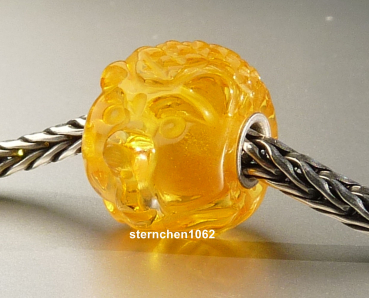 Preview: Original Trollbeads * Gravierter Bernstein / Amber * OOAK * XXL * 900
