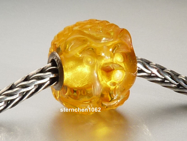 Original Trollbeads * Gravierter Bernstein / Amber * OOAK * XXL * 900