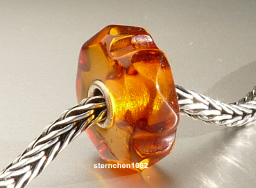Preview: Trollbeads * Graved Amber * OOAK * XXL * 901