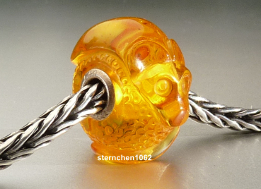 Trollbeads * Graved Amber * OOAK * XXL * 903