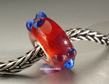 Preview: Original Trollbeads * Blaue Blume mit Knospen * retired * 11