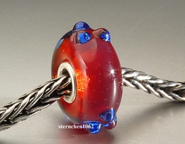 Preview: Original Trollbeads * Blaue Blume mit Knospen * retired * 12