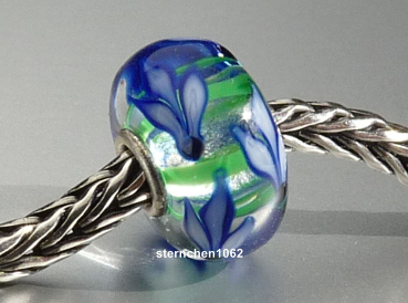 Preview: Trollbeads * Blue Iris Bloom * 03