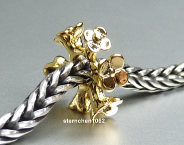 Preview: Trollbeads * Blütenkrone, Spezielle Metallegierung18k vergoldet *