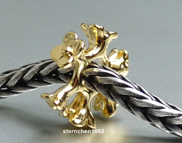 Preview: Trollbeads * Blütenkrone, Spezielle Metallegierung18k vergoldet *