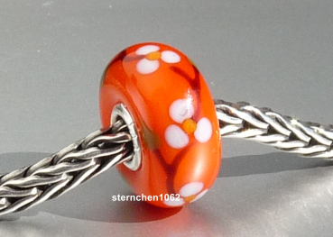 Preview: Trollbeads * Blütentanz in Blau * 01