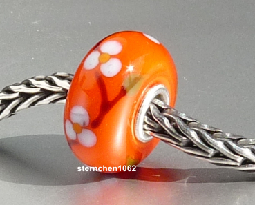 Preview: Trollbeads * Blütentanz in Blau * 01